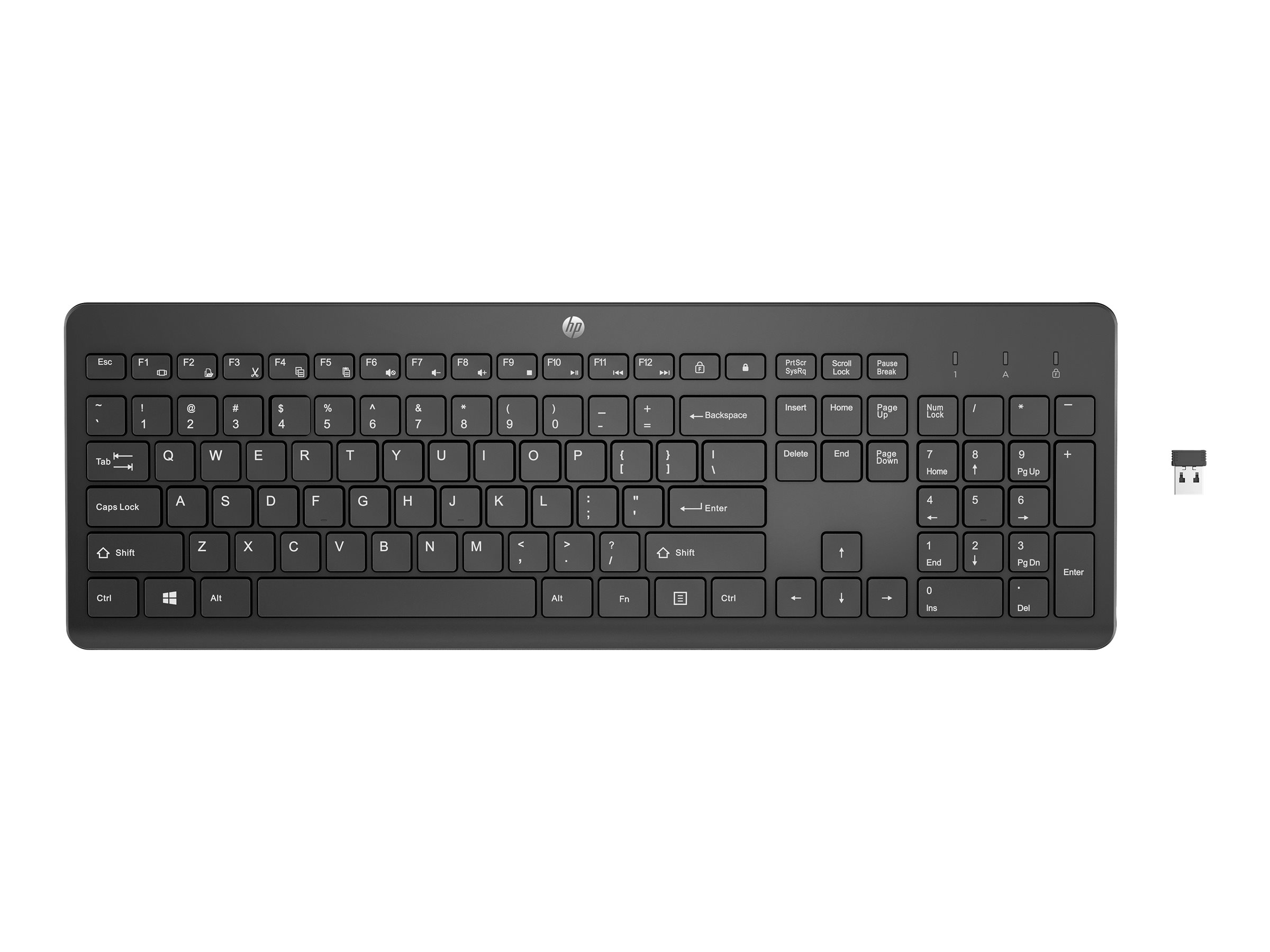HP 230 Wireless Keyboard Black GR tastatur kabellosP