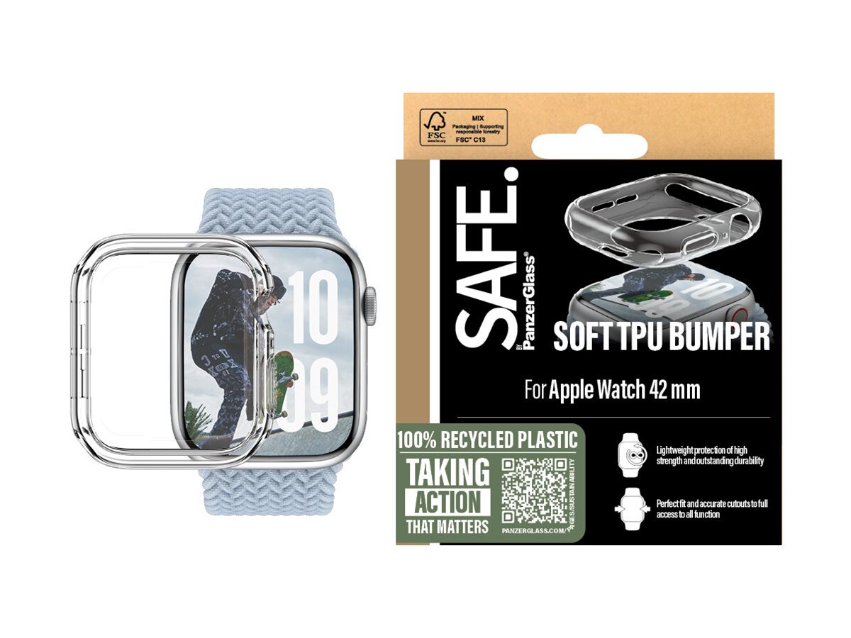 SAFE. TPU Bumper Apple Watch 10 42mm transp.