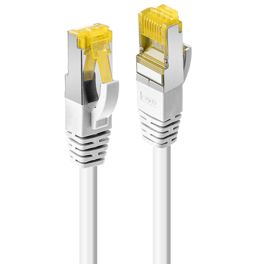 LINDY Patchkabel mit Cat.7 Rohkabel S/FTP PIMF LSOH weiss 0,5m