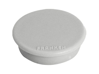 Franken Magnet Kunststoff Ø 3,8 cm Grau