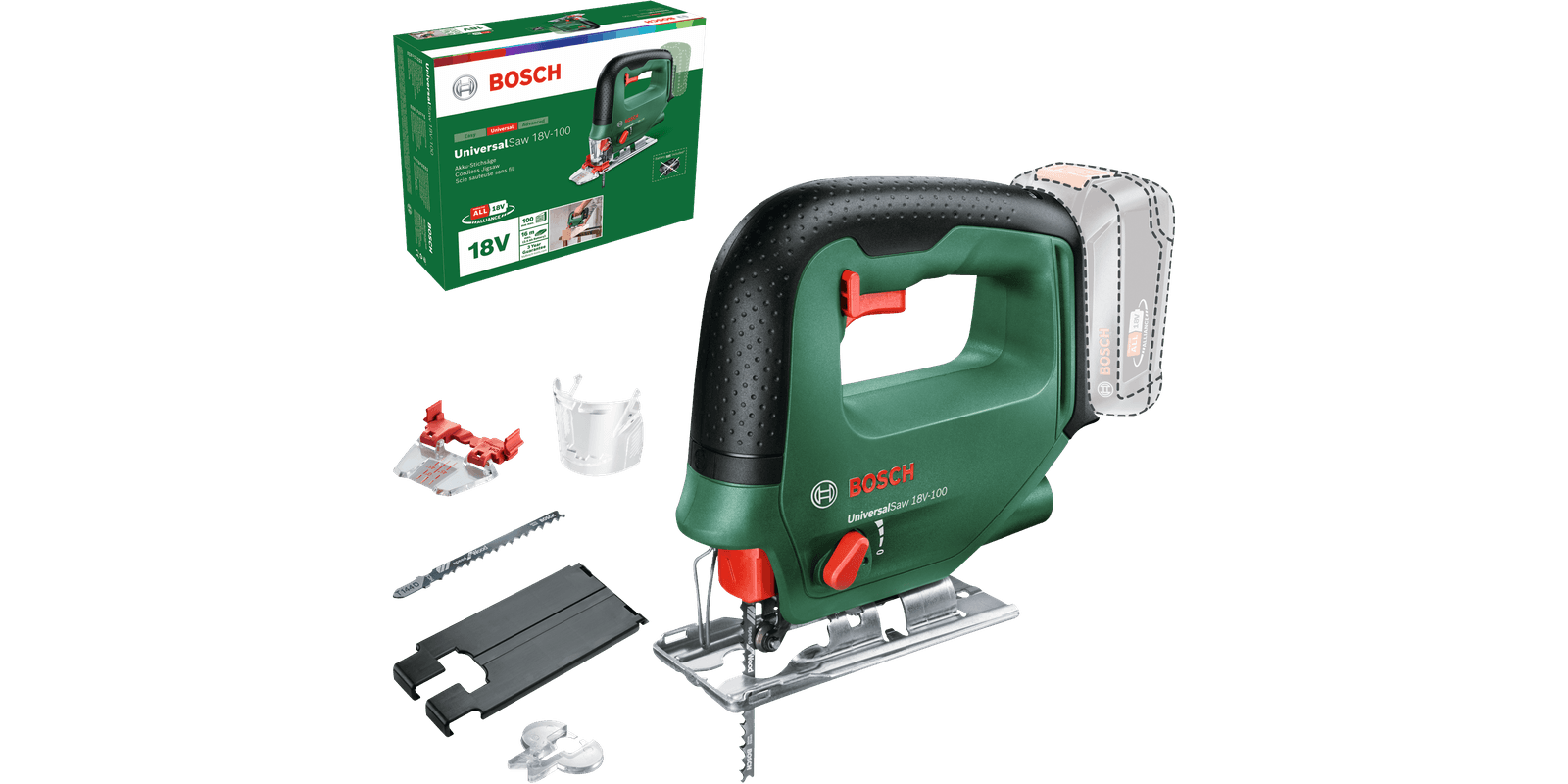 BOSCH Home Garden UniversalSaw 18V100 AkkuStichsaege 18,0 V, ohne Akku