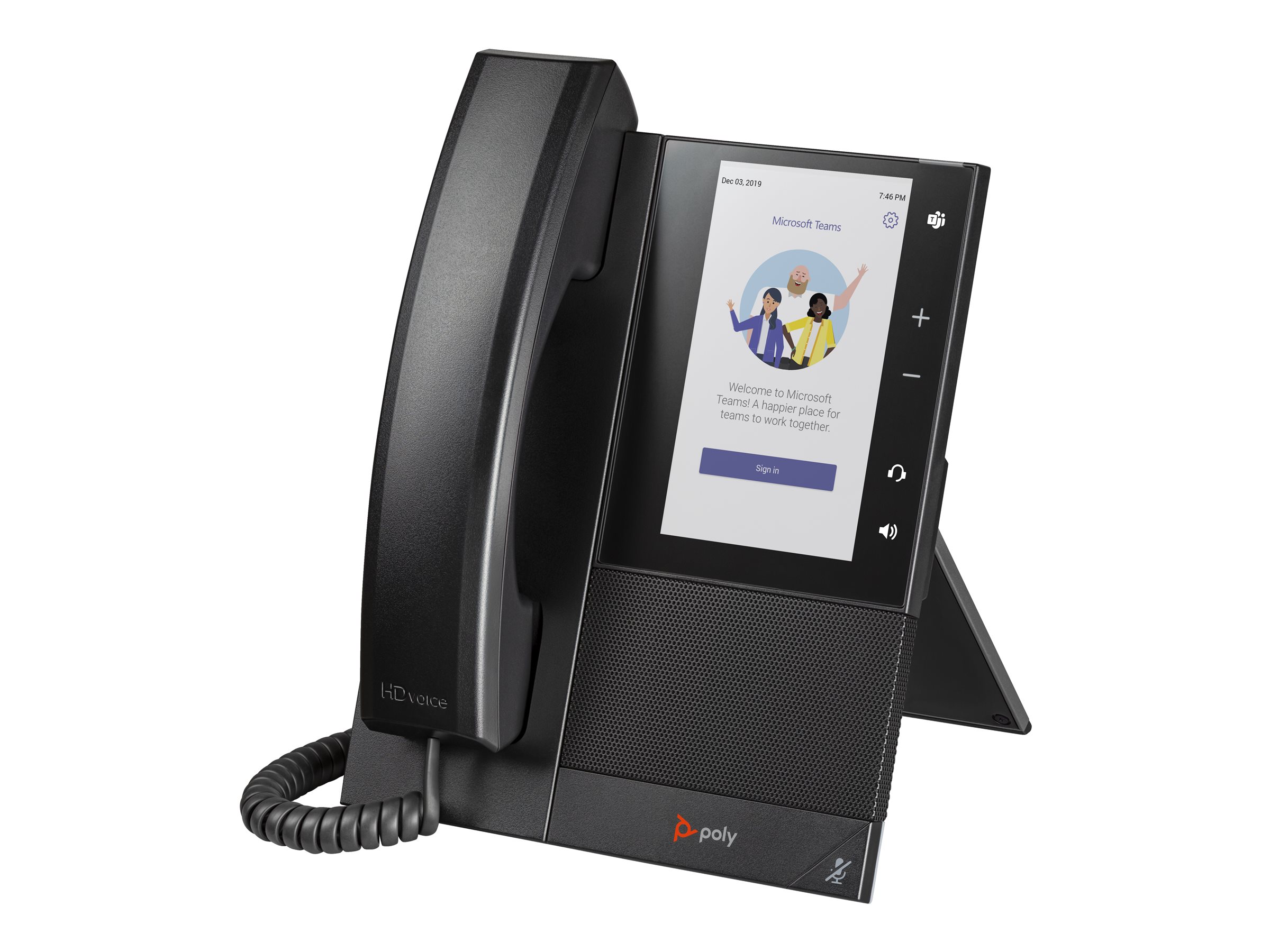 HP Poly CCX 505 Business Media Phone for Microsoft Teams and PoE-enabled