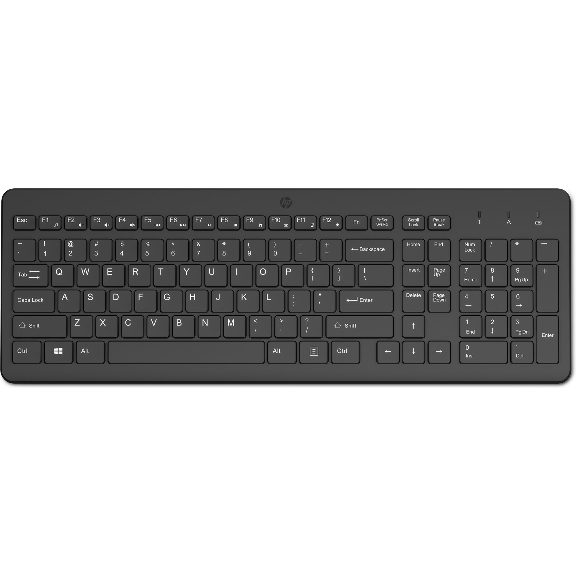 HP 225 Wireless Tastatur Schwarz Layout Deutsch
