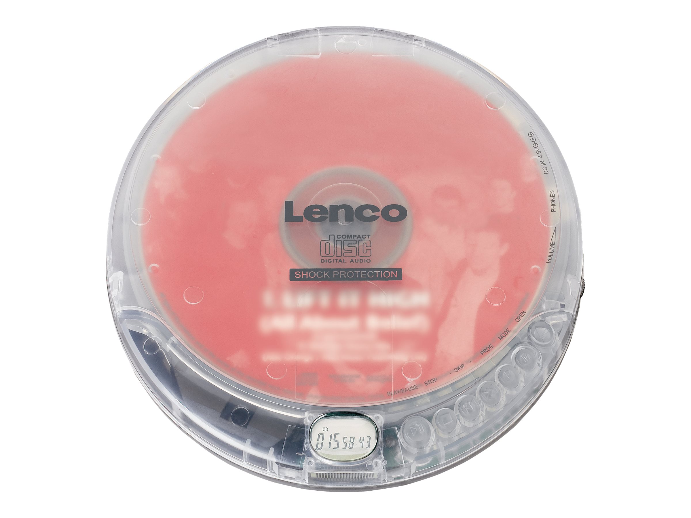 Lenco CD-202TR tragbarer CD-Player m. Hörbuch-/Aufladefunktion