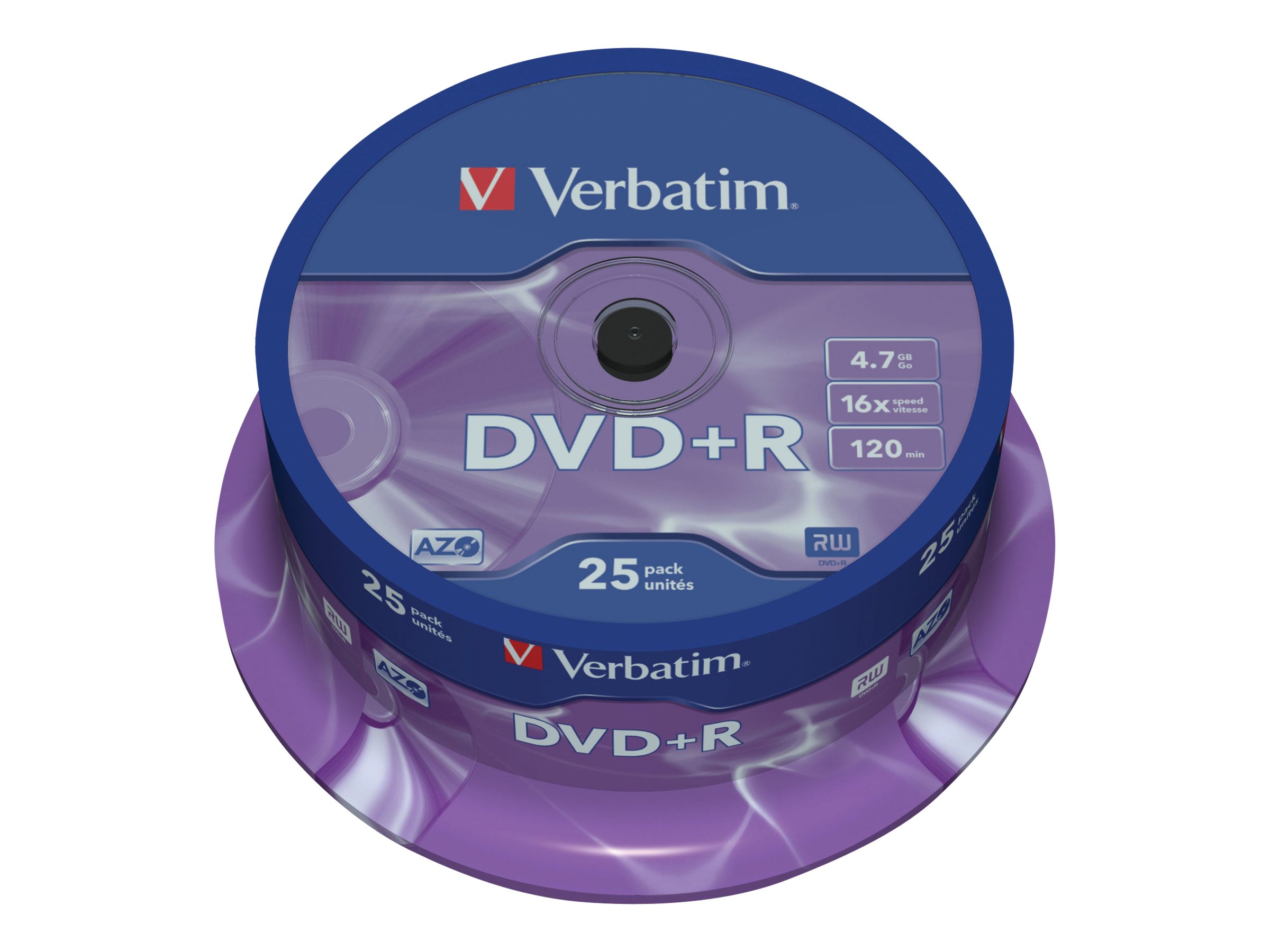 25 verbatim DVD+R 4,7 GB 25 verbatim DVD+R 4,7 GB