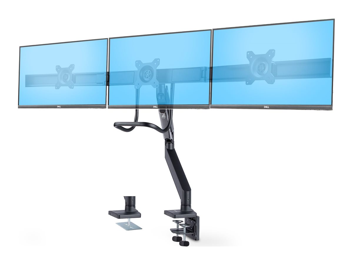 STARTECH.COM Monitortischhalterung fur 3monitore 68,58cm 27Zoll VESA 75/100 monitorhalterung Höhenanpassbare Bildschirmhalterung