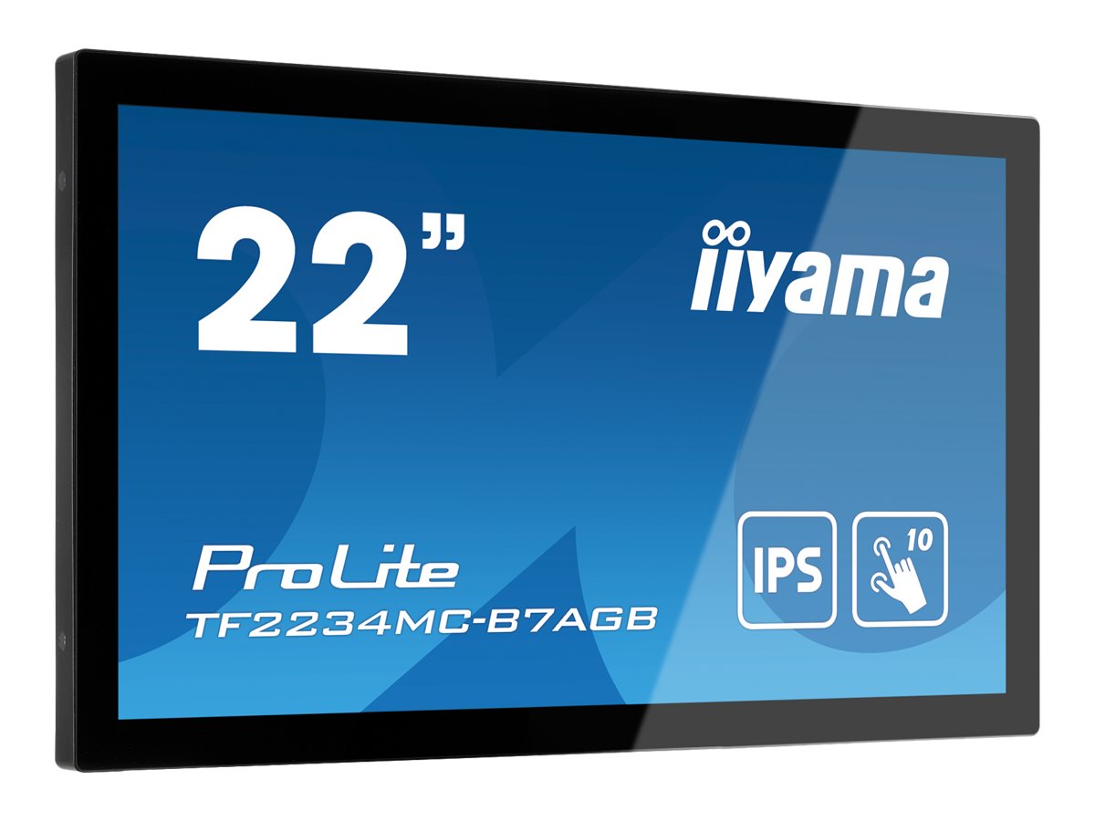 IIYAMA TF2234MC-B7AGB 54,61cm 21,5Zoll IPS PCAP AG Bezel Free 10P Touch 1920x1080 1000:1 300cd/m2 8ms VGA DP HDMI USB
