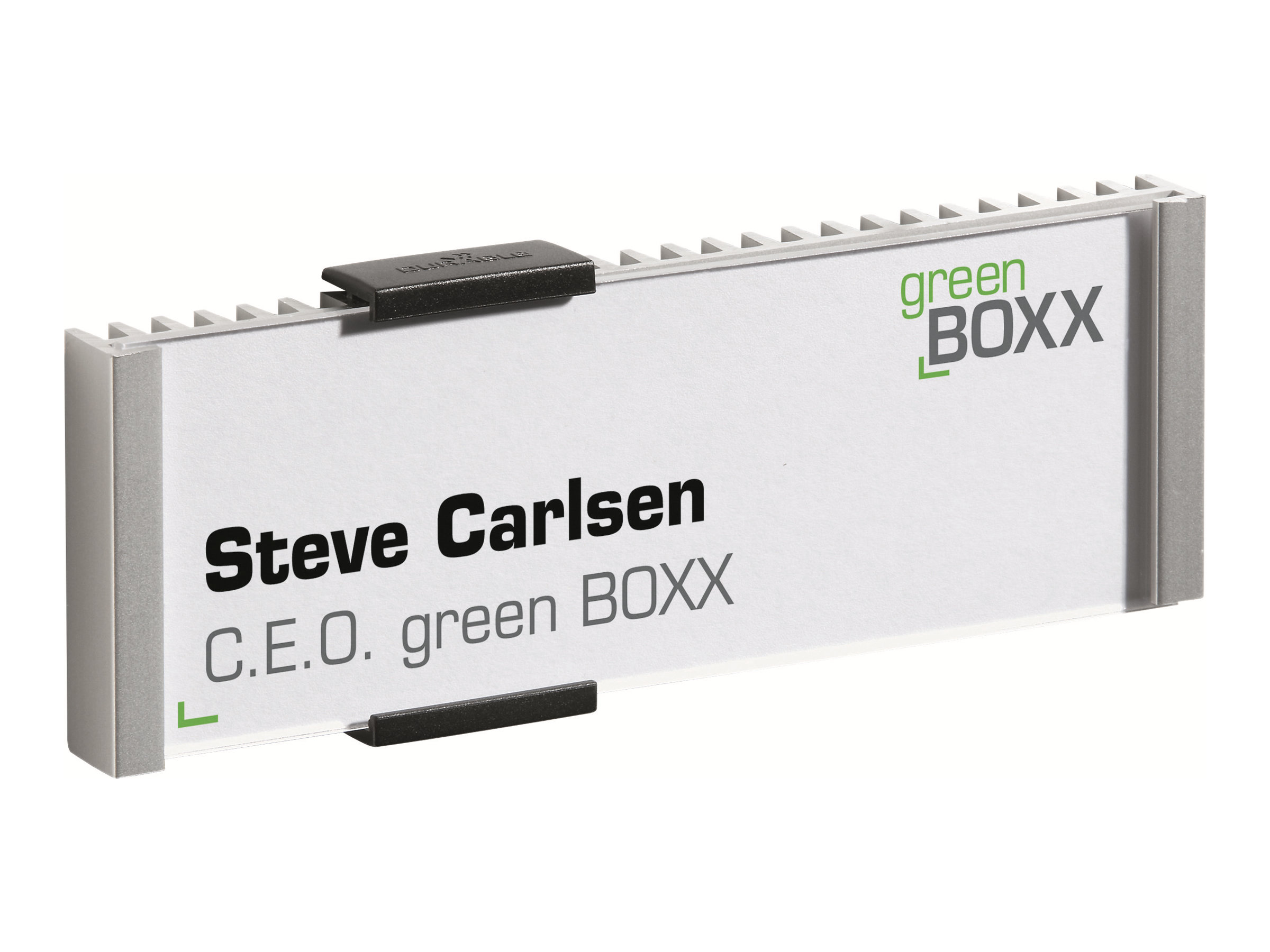 Durable INFO SIGN Türschild 149x52,5mm metallic silber