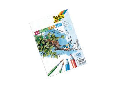 folia Tonpapier Zeichenkarton weiss 200 gqm 25 St