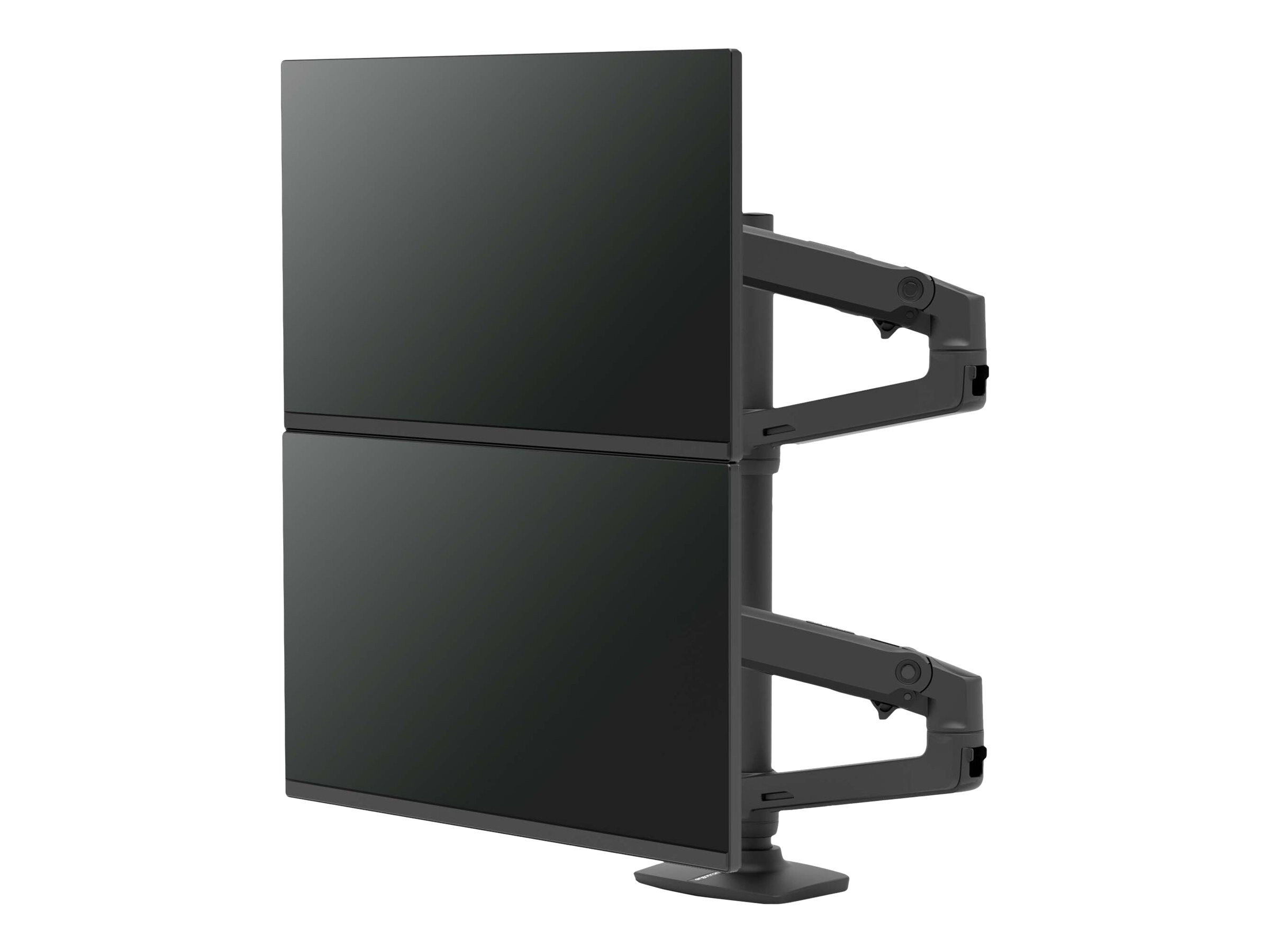 ERGOTRON LX, Mounting kit, tall, pole, dual, stacking, arm, for, 2, LCD, displays, matte, black, size, 40inch, desk-mountable