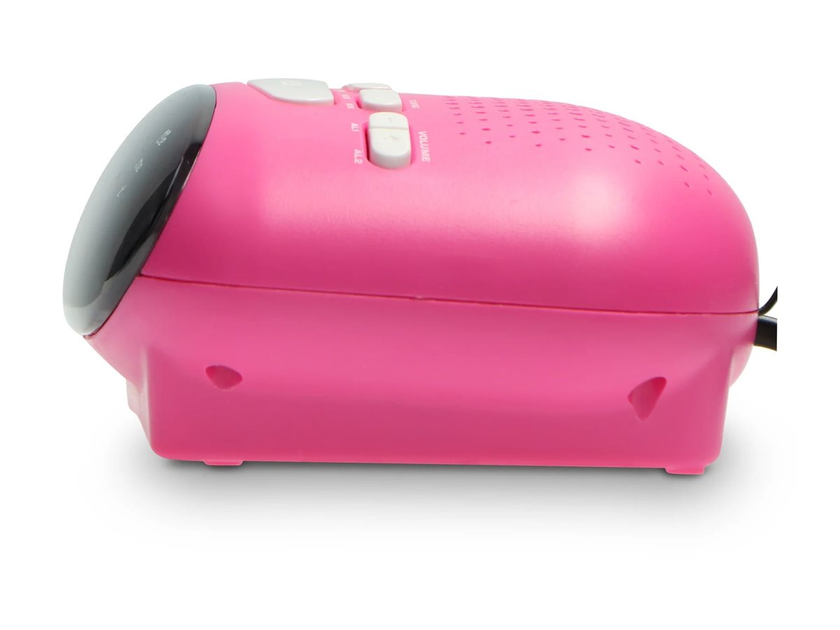 LENCO ICR210 FMUhrenradio Radiowecker, pink