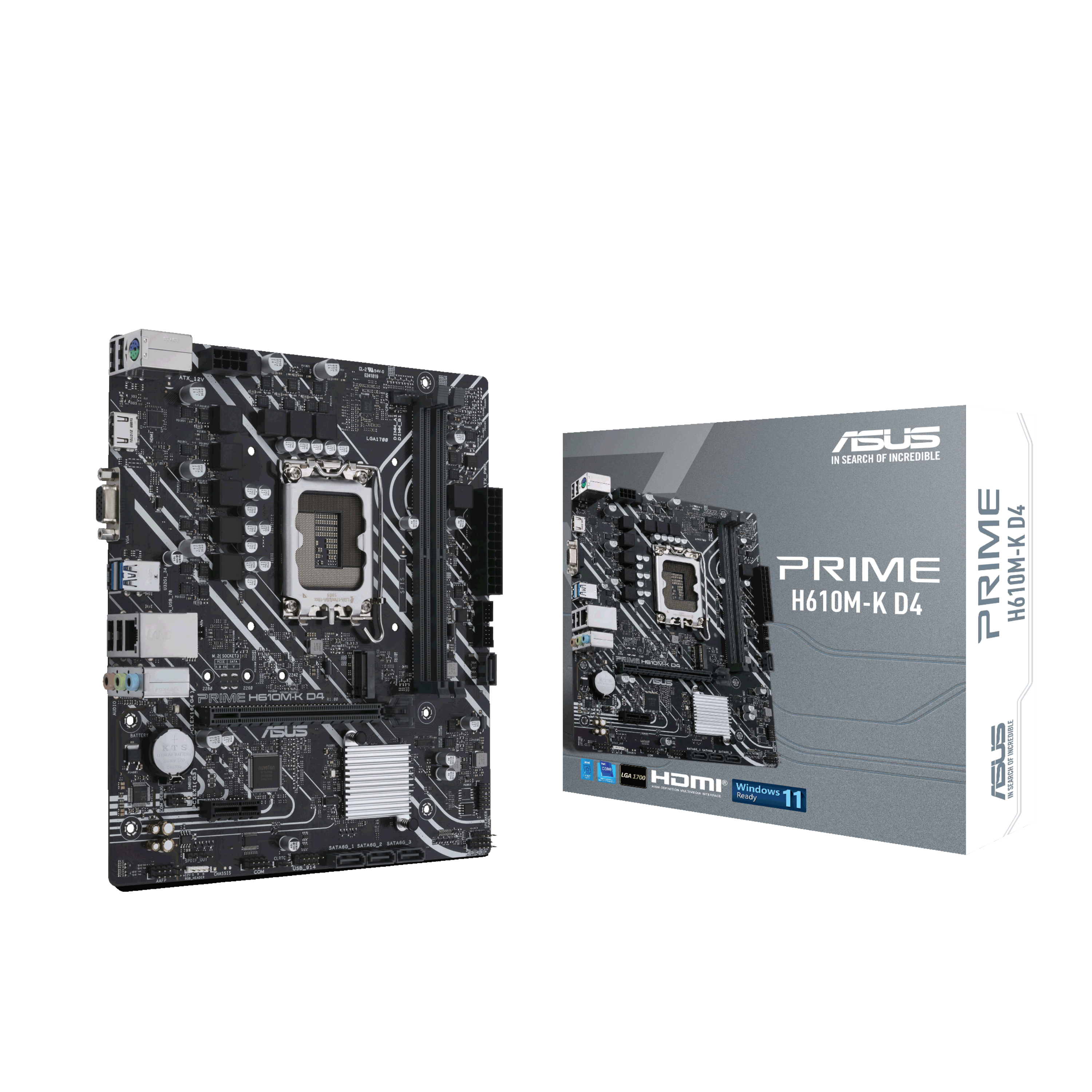 ASUS PRIME H610MK D4 LGA1700 DDR4 mATX MB