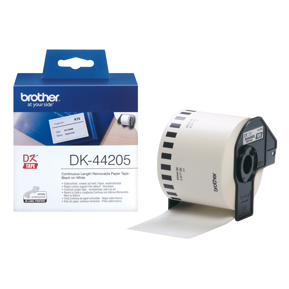 DK44205 BROTHER QL550 Etikettenrolle