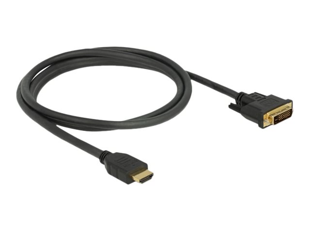 Delock Kabel DVI 24+1 Stecker > HDMI-A Stecker 1,5 m Delock Kabel DVI 24+1 Stecker > HDMI-A Stecker 1,5 m