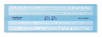 STAEDTLER Schriftschablone Mars® 572 FL blau STAEDTLER Schriftschablone Mars® 572 FL blau