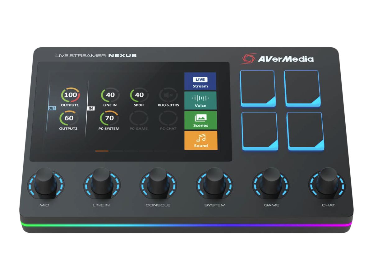 AVerMedia Live Streamer NEXUS Audio-Mixer / Control Center