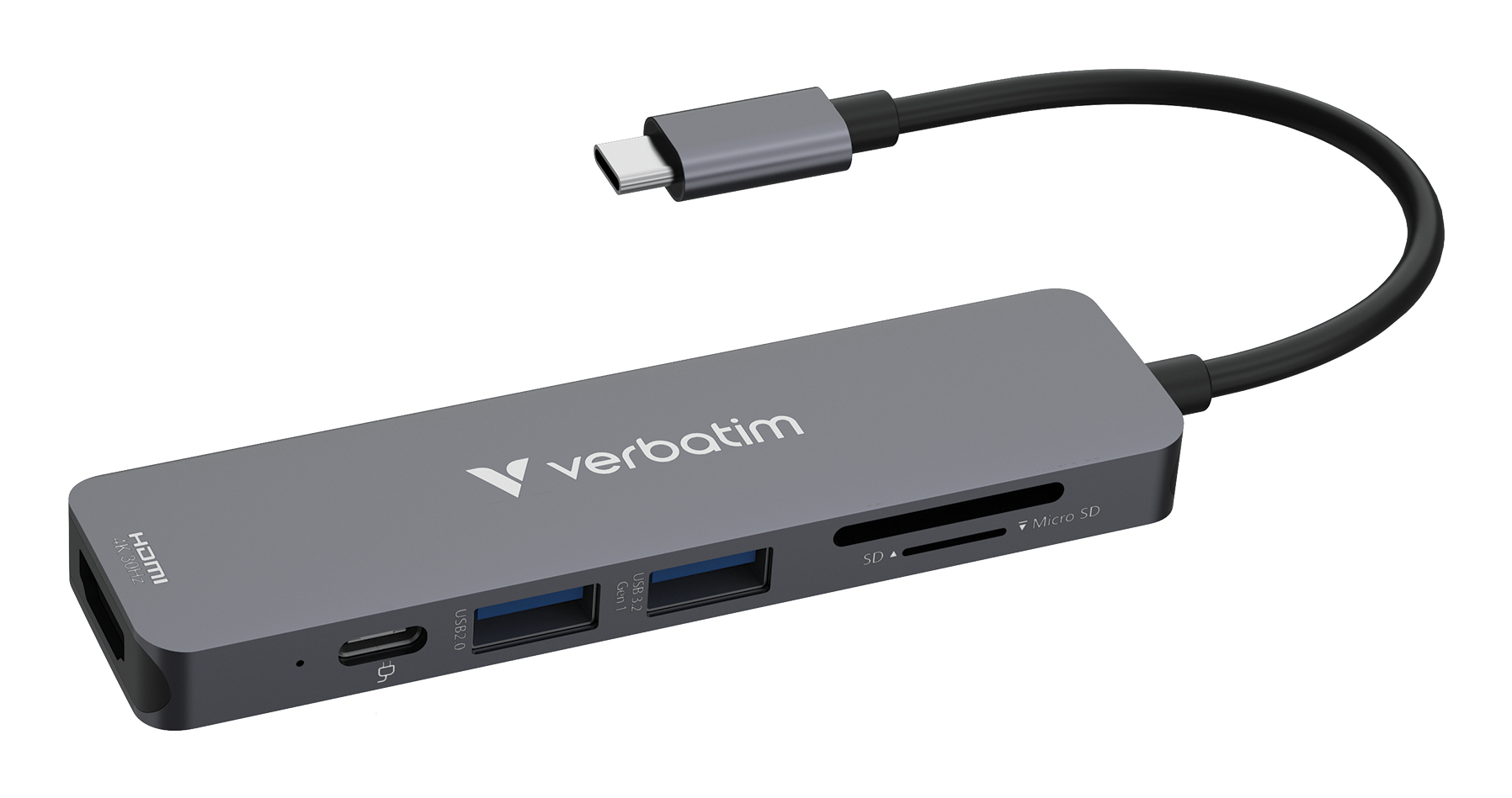 Verbatim Essentials Multiport Hub 6-Port Card Reader