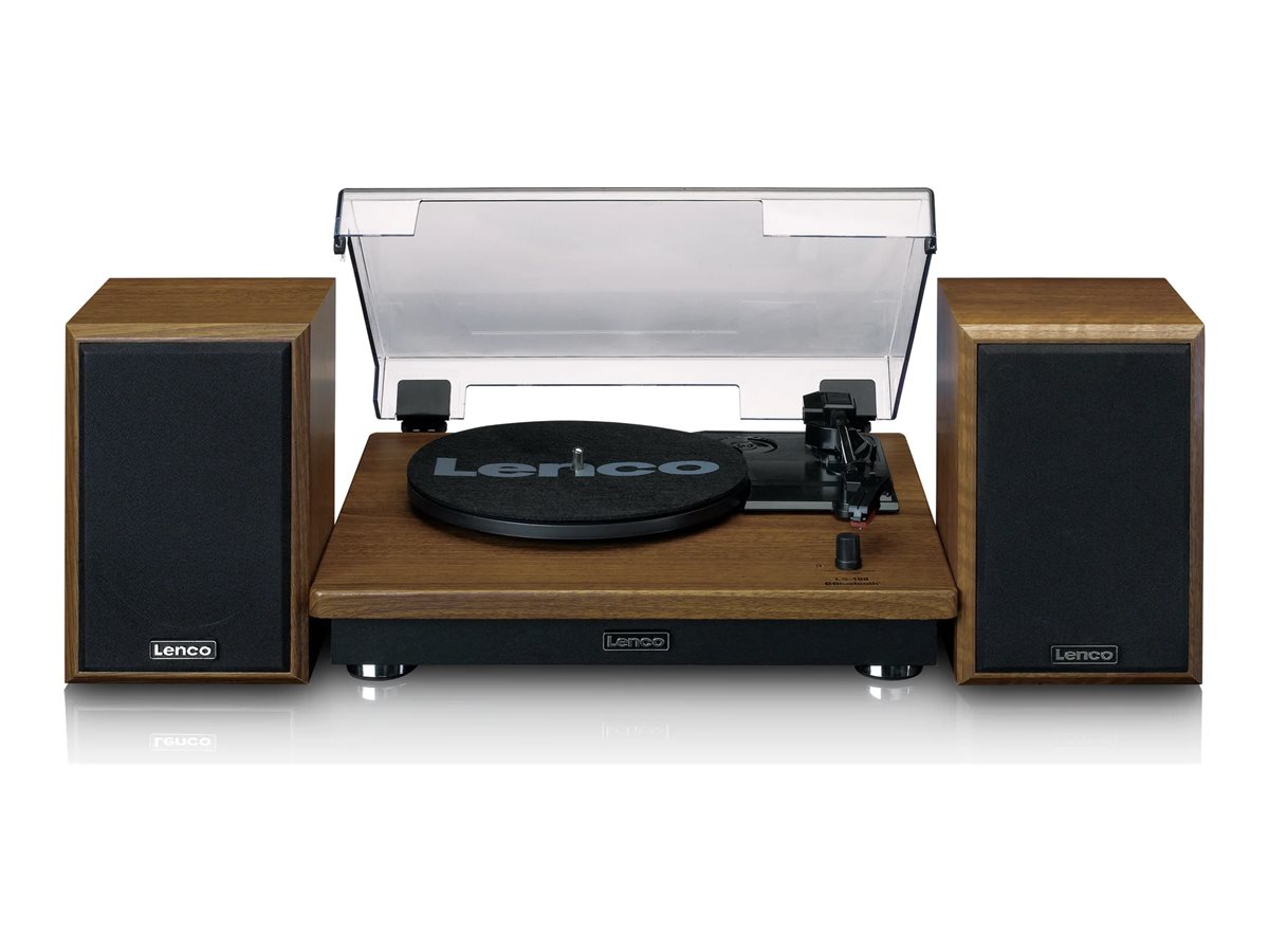 LENCO LS100WD Plattenspieler BT, 2 externe Lautsprecher