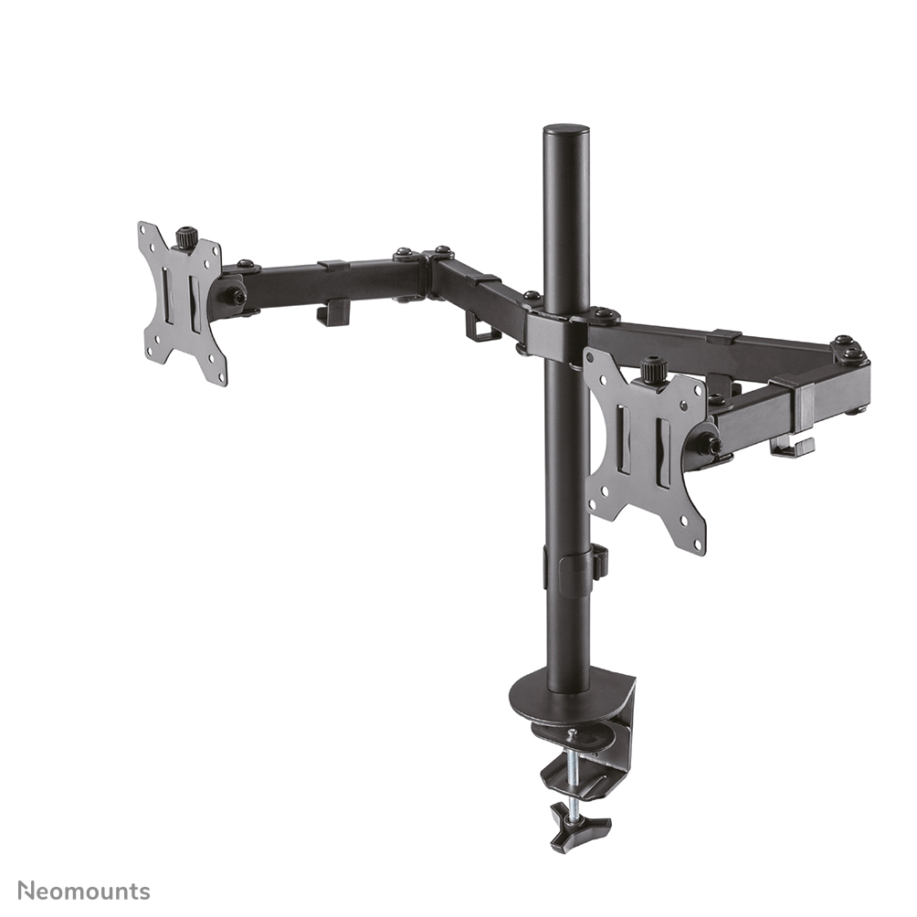 Neomounts MonitorHalterung FPMAD550DBLACK schwarz für 2 Monitore, Tischklemme, Tischbohrung