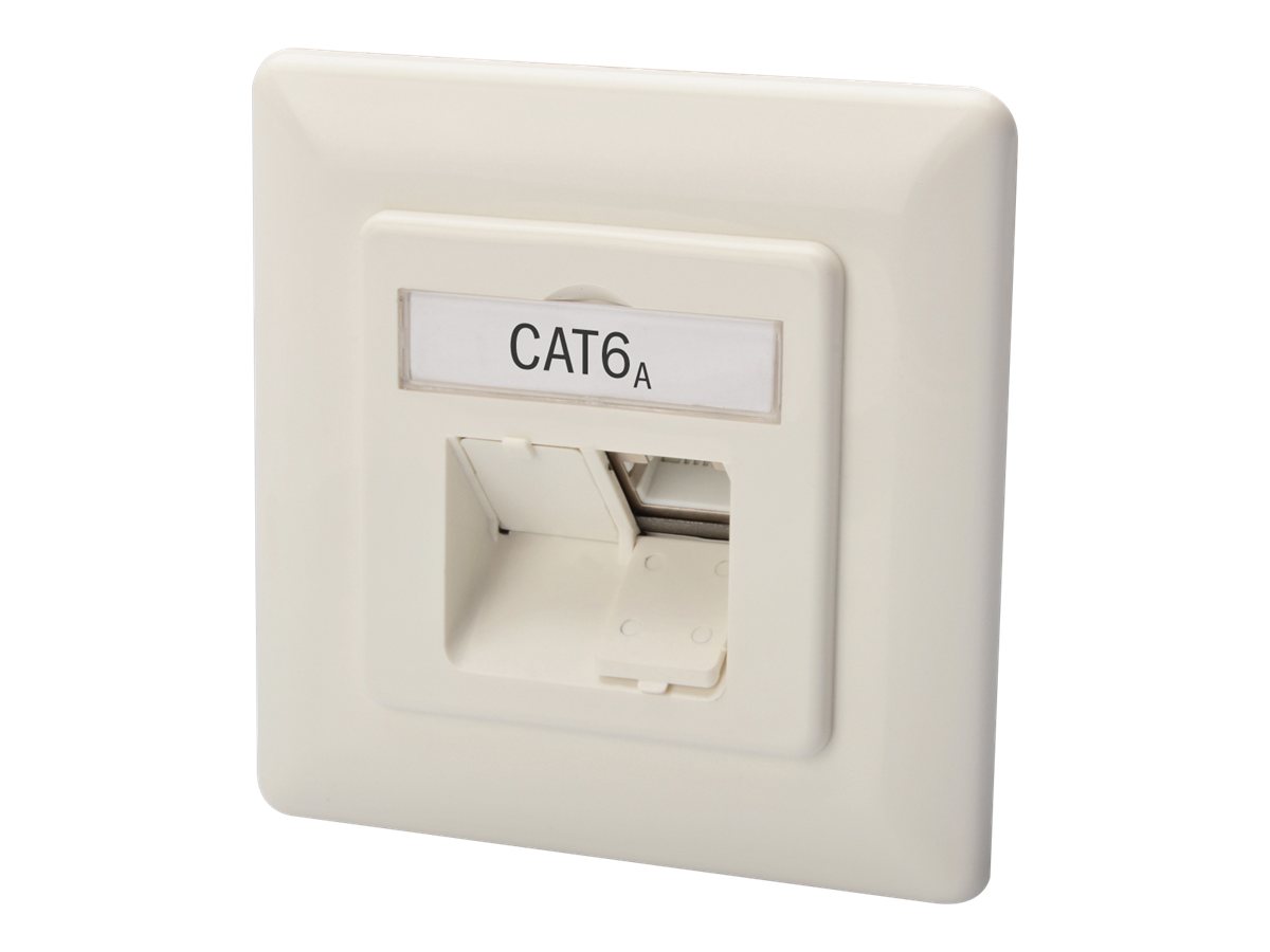 DIGITUS CAT 6A Netzwerkdose, designkompat.,geschirmt,Unterputz