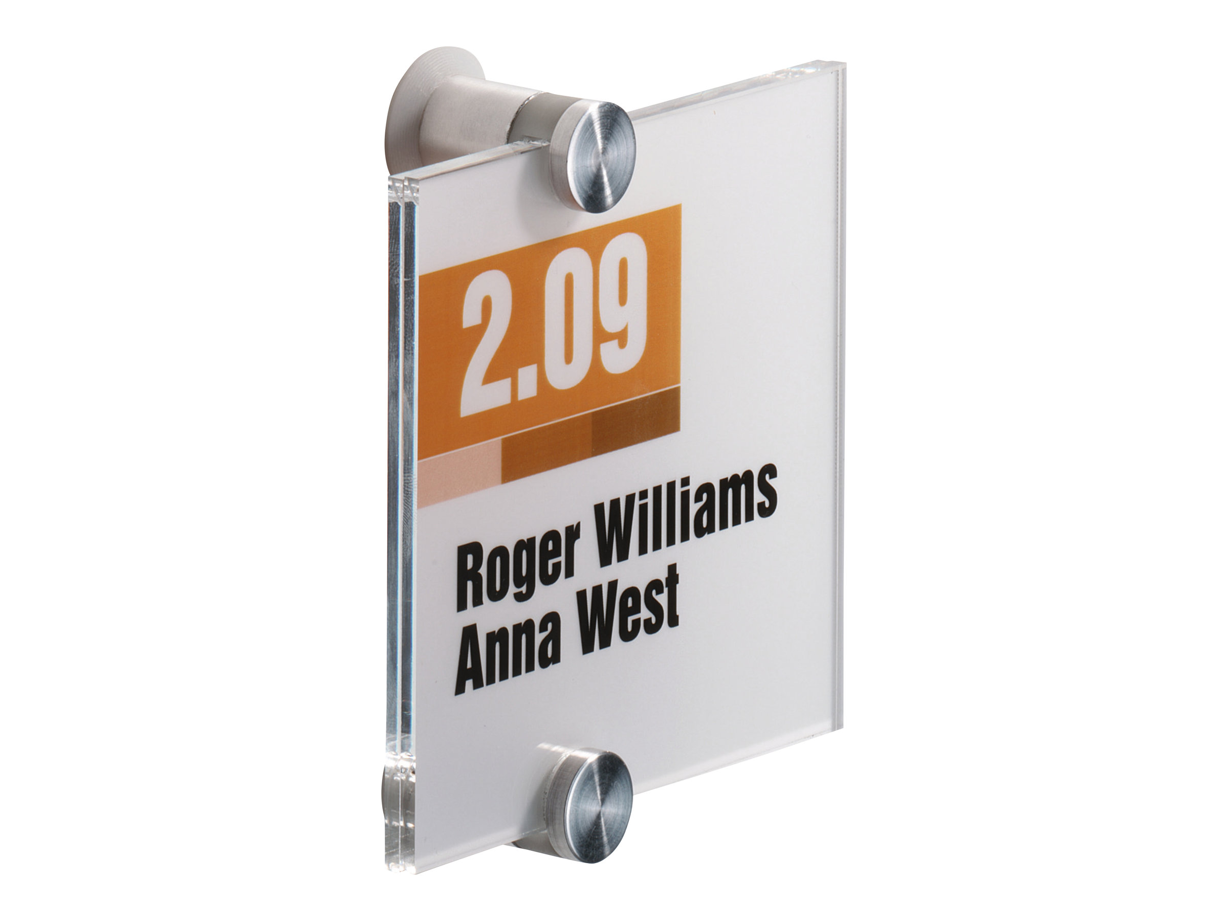 DURABLE Tuerschild CRYSTAL SIGN Acryl transparent 10,5 x 10,5 cm