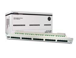 DIGITUS CAT 3 ISDN Patch Panel ungeschirmt 25-Port RJ45 8P4C LSA 1HE Rack Mount Farbe Grau RAL 7035
