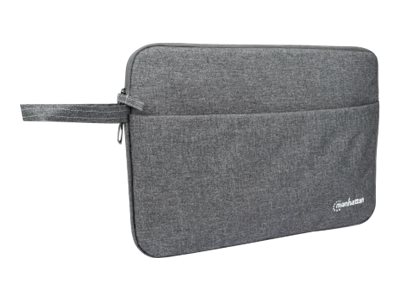 MANHATTAN Seattle Notebook Sleeve 36,83cm 14,5Zoll Top Load Premiumpolsterung wasserfest ein Innenfach ein Frontfach anthrazit