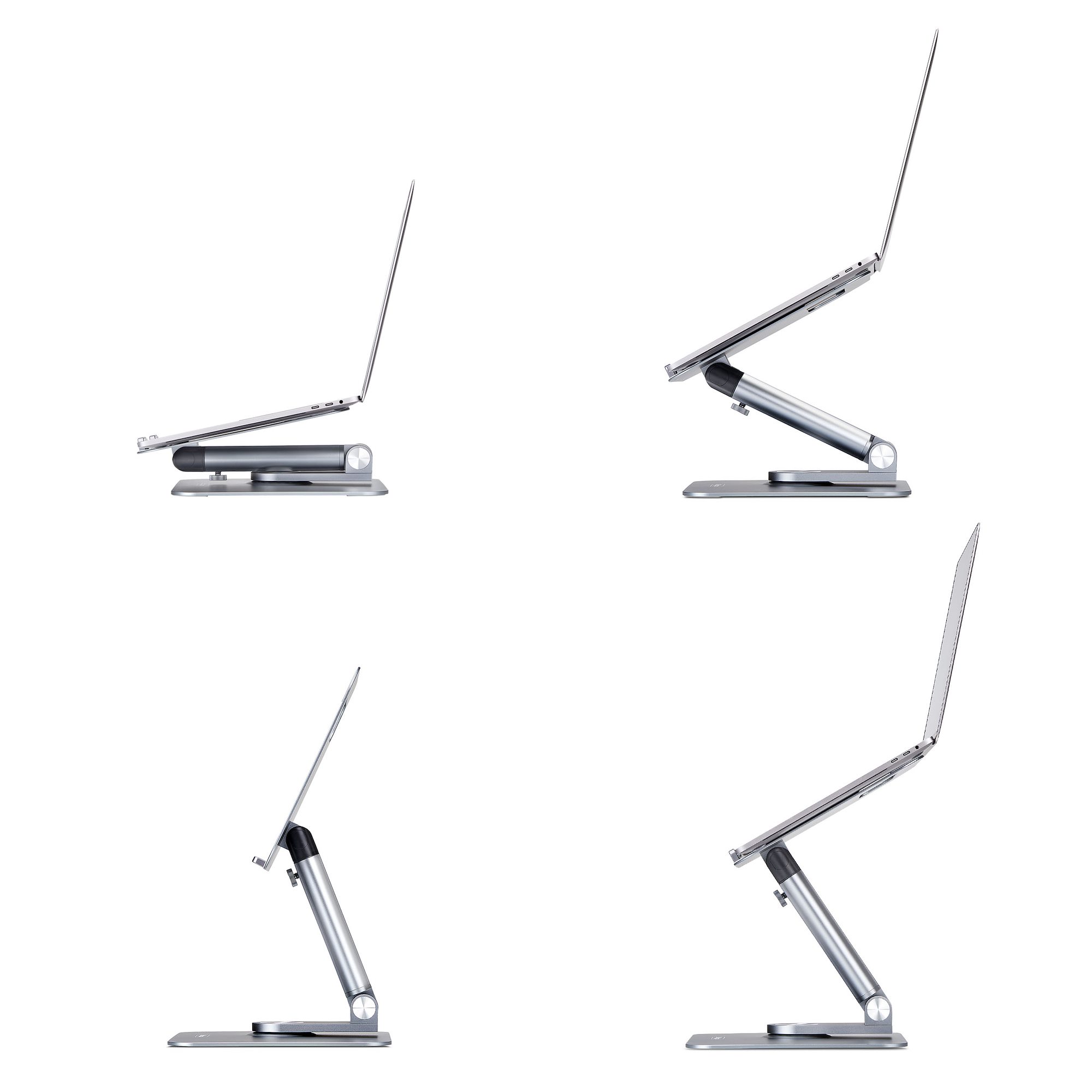 STARTECHCOM Ergonomischer Hoehenverstellbarer Laptopstaender DrehNeigbar Tragbar LaptophalterungNotebookstaender bis 5kg