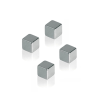 Franken Magnet HMN1010 1 x 1 cm silber