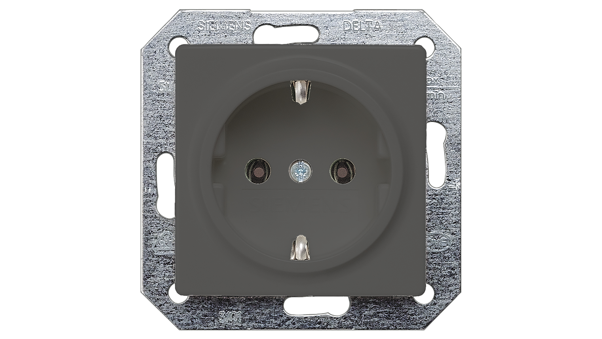 Siemens Steckdose SCHUKO 5UB1921 carbon-metallic 10/16A 250V