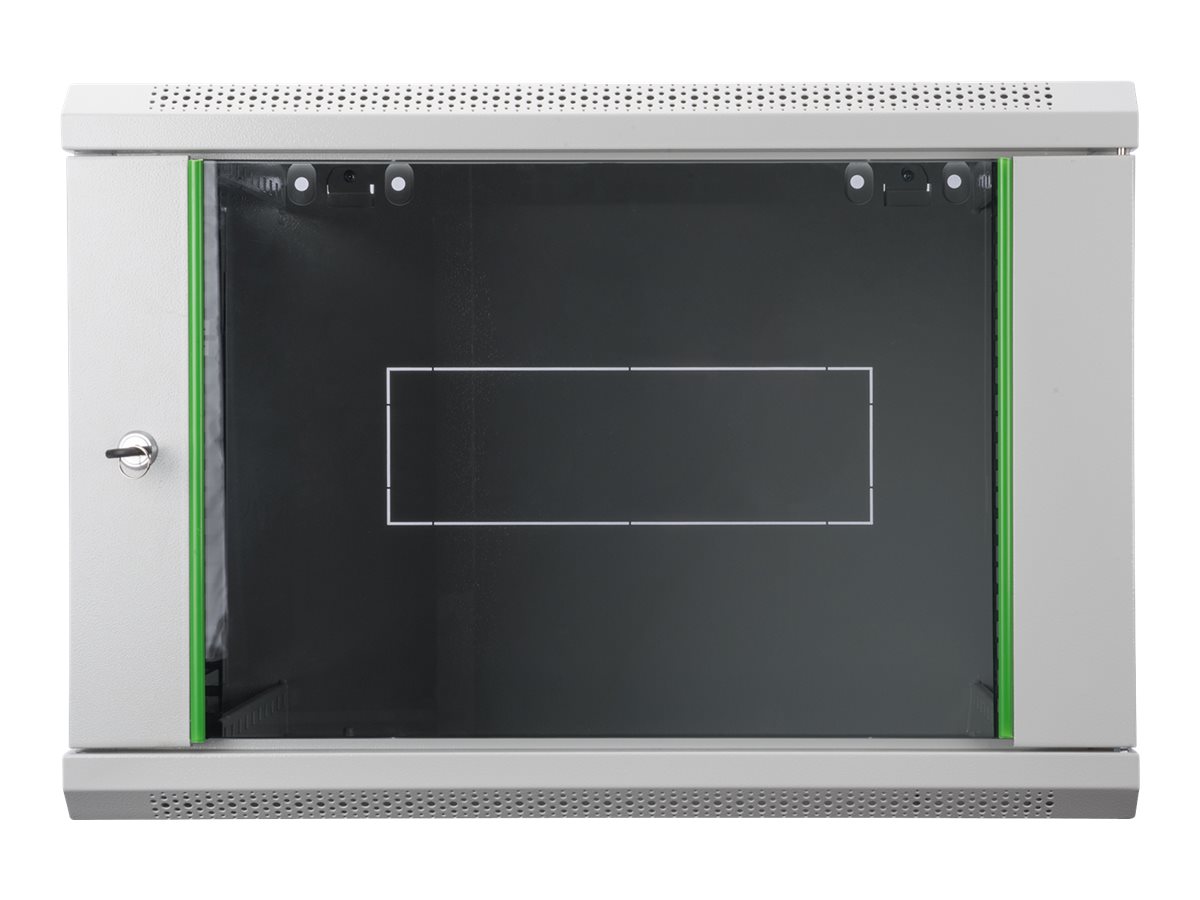 DIGITUS 48,3cm 19Zoll Wandschrank 9HE SoHoline RAL7035 grau ohne Boden 505mmx600mmx450mm