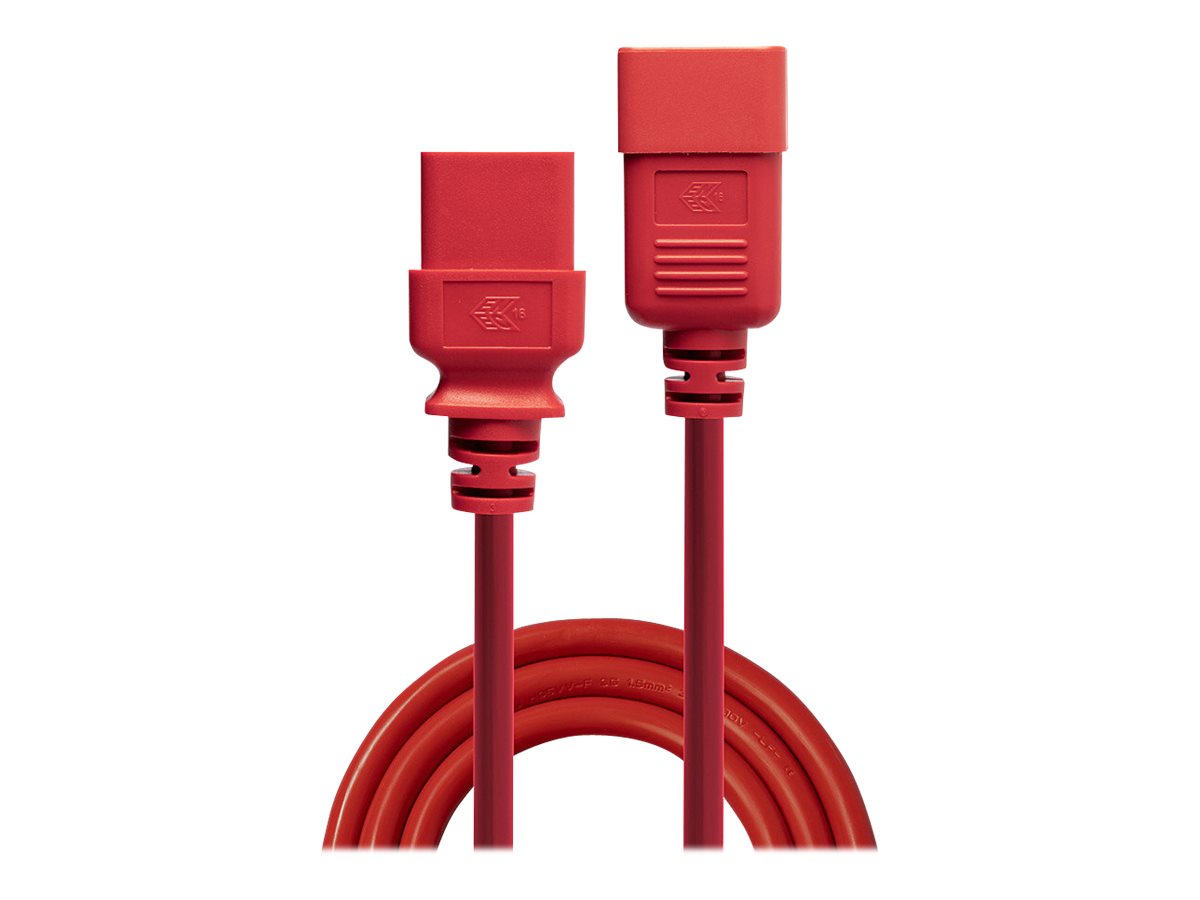 LINDY 1m IEC C19 auf IEC C20 Verlaengerung rot LINDY 1m IEC C19 auf IEC C20 Verlaengerung rot