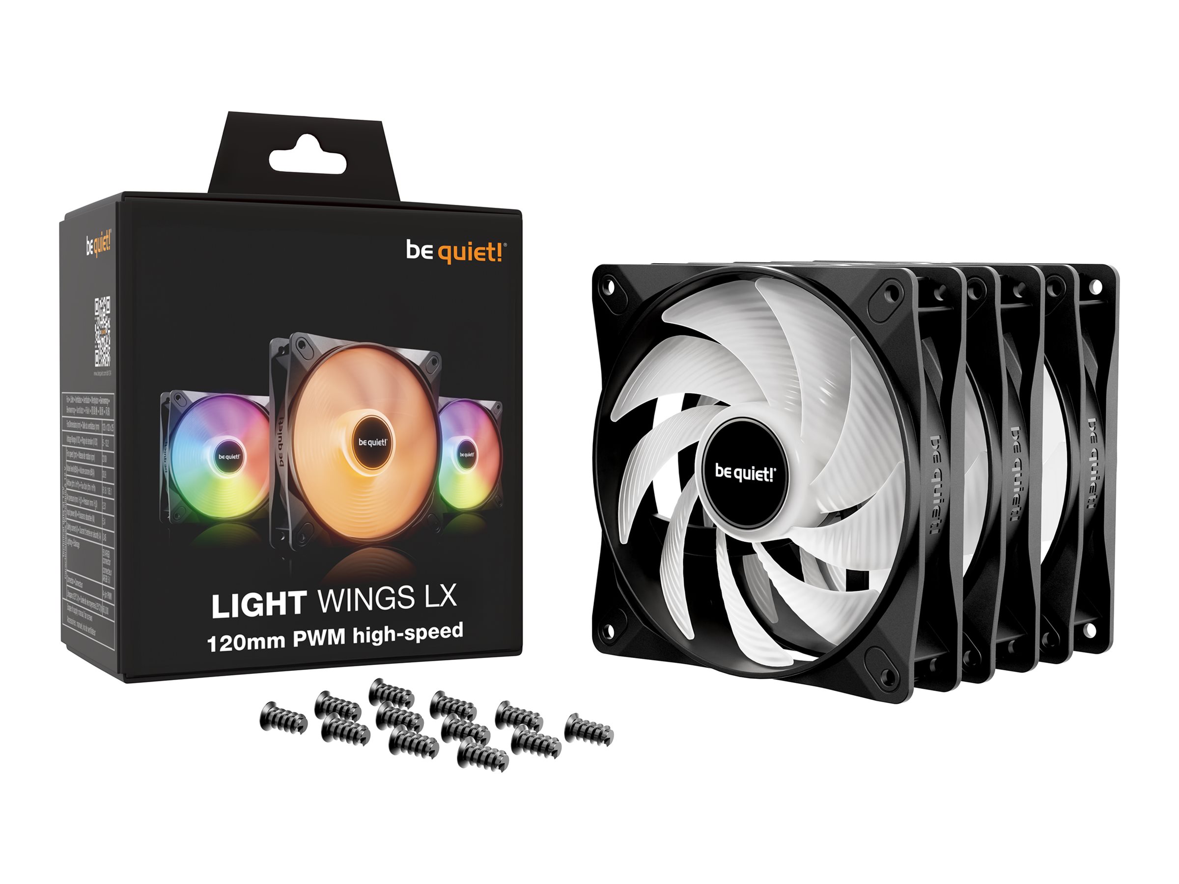 120mm be quiet LIGHT WINGS LX PWM highspeed TriplePack