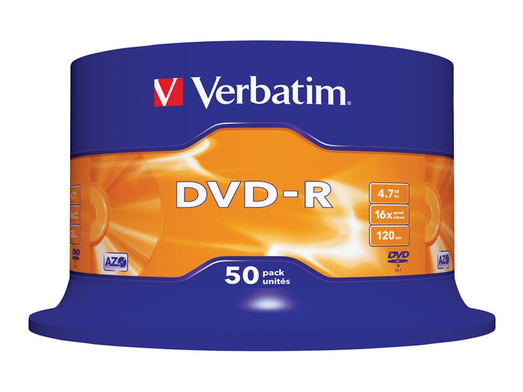 VERBATIM DVD-R 4.7GB 16x (50) SP VERBATIM DVD-R 4.7GB 16x (50) SP