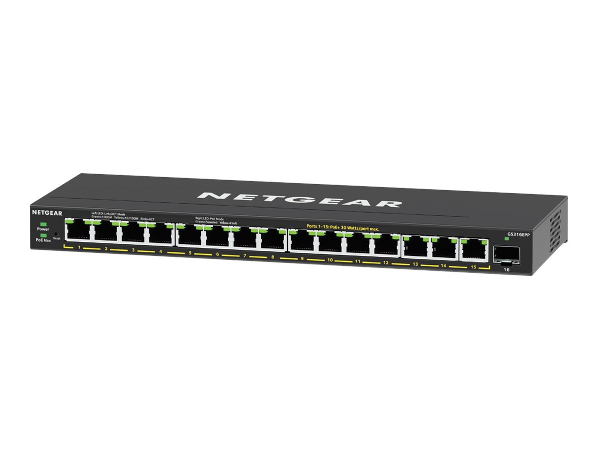 NETGEAR GS316EPP-100PES GIGABIT SWITCH NETGEAR GS316EPP-100PES GIGABIT SWITCH
