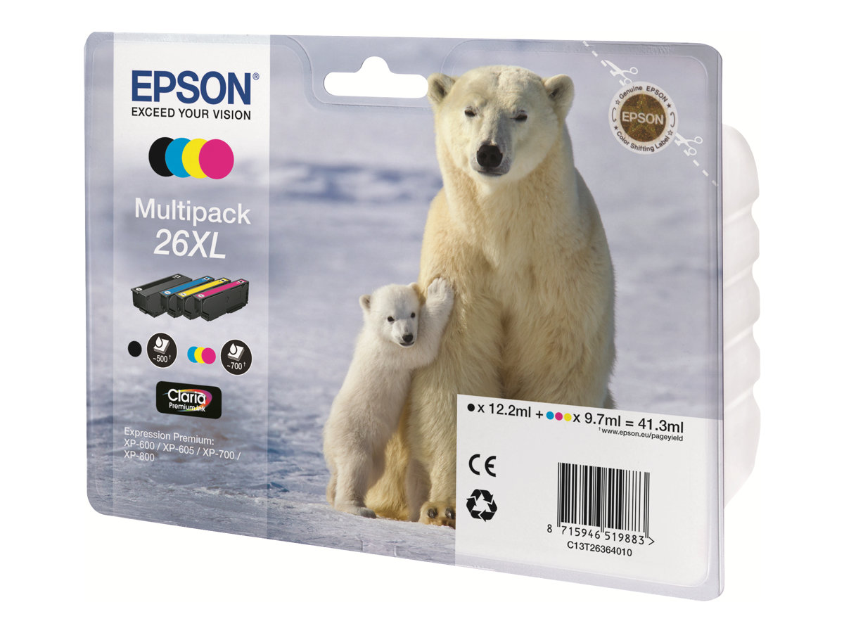 C13T26364010 EPSON XP Tinte (4) cmyk