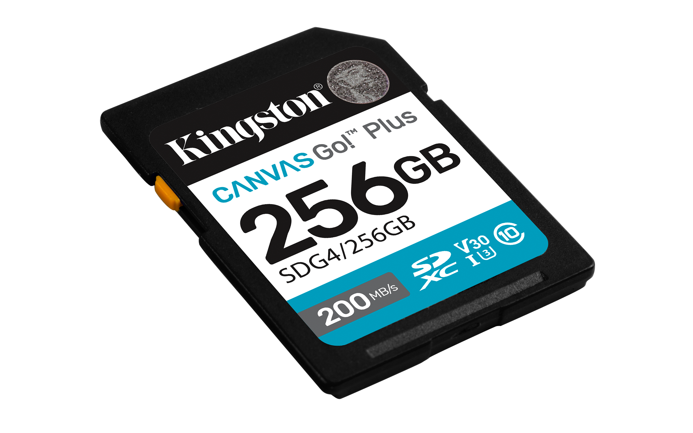 KINGSTON 256GB SDXC Canvas Go Plus Gen4 200MBs C10 UHSI U3 V30