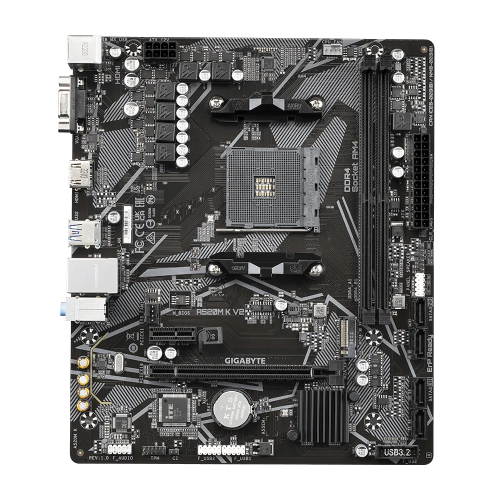 GIGABYTE A520M K V2 AM4 2xDDR4 4xSATA 1xM2 1xHDMI