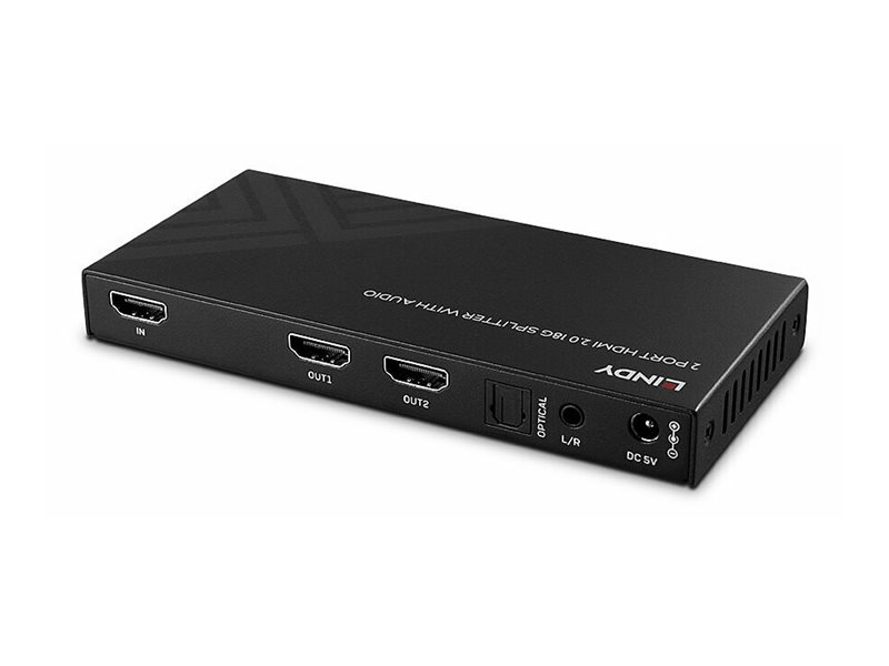 LINDY 2 Port HDMI 8K60 Splitter mit Audio