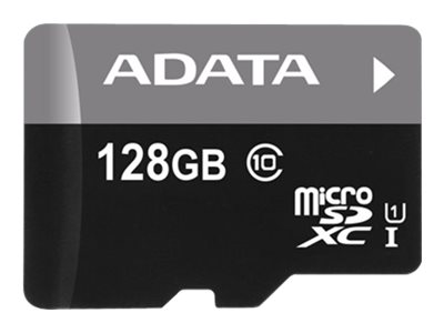 CARD Adata Premier microsdxc 128GB 100R25W UHSI Class 10 A1 V10 Adapter