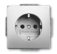 Busch-Jaeger Steckdose SCHUKO 20 EUCKS-866 pur edelstahl Edelstahl Busch-Jaeger Steckdose SCHUKO 20 EUCKS-866 pur edelstahl Edelstahl