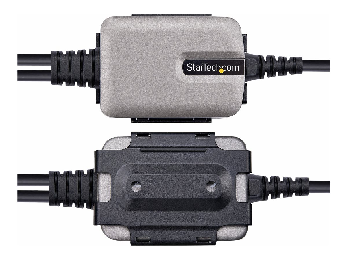 STARTECH.COM 60cm 24Zoll 2-Port USB auf Seriell Adapter COM-Retention,FTDI USB-A zu DB9 RS232 Kabel Wechselbare Schrauben/Muttern