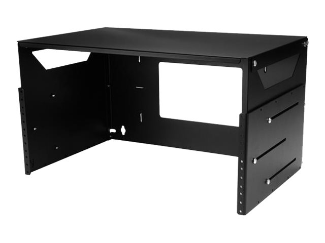 STARTECH.COM Wandmontage Server Rack mit Fachboden - 4HE - Anpassbar von 30,5 cm - 45,7cm