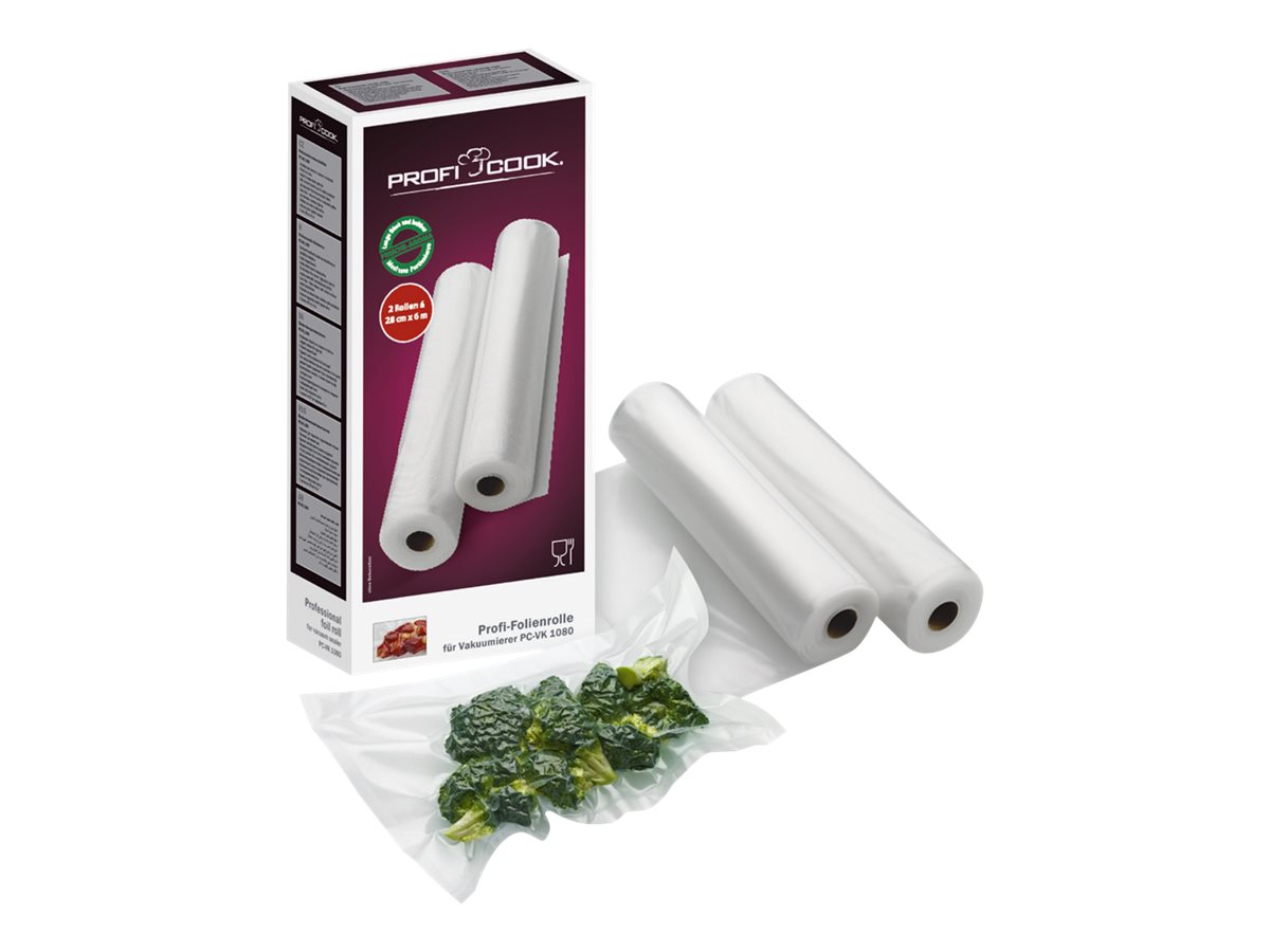 ProfiCook Vakuumierfolie PC-VK 1015 2 Rollen