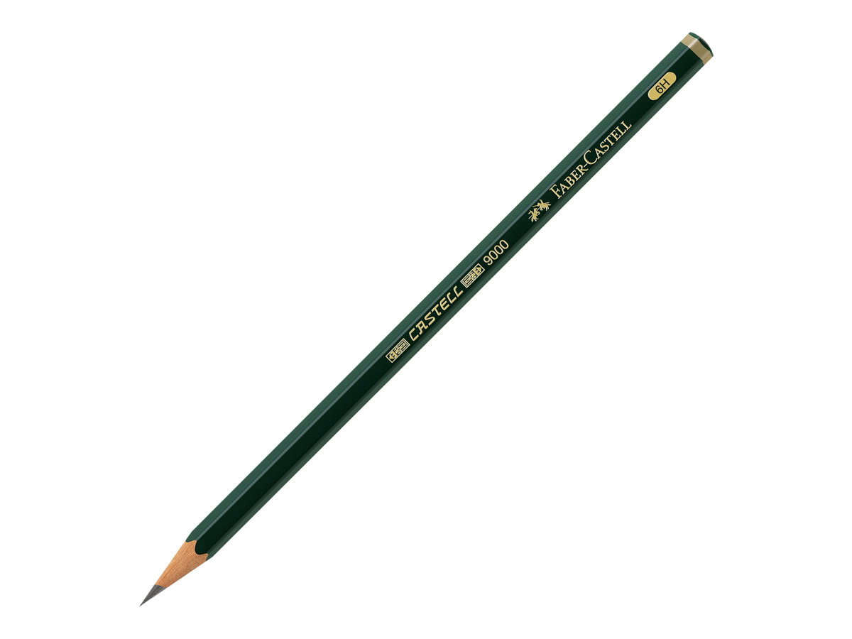 FABER-CASTELL 9000 Bleistift 2H grÃ¼n, 1 St.