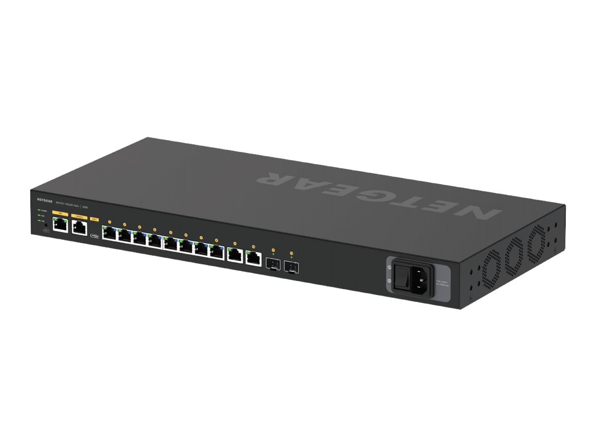 NETGEAR 12Port AV Line M425010G2XFPoE 8x1G PoE 240W 2x1G 2xSFP Managed Switch