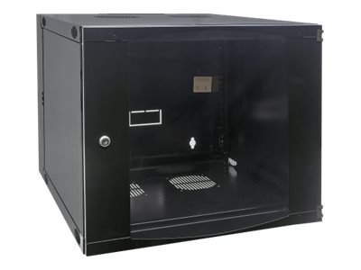 INTELLINET 48,3 cm Wandverteiler 9 HE 600mm tief 19 Zoll mit Schwenkrahmen HxBxT 460x 540x 600 unmontiert schwarz