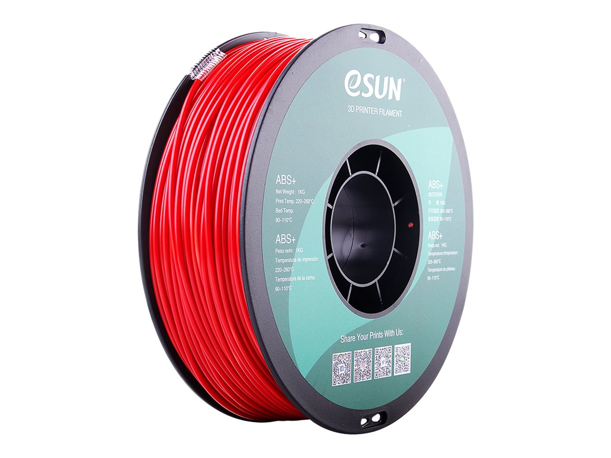 ABS+ 1.75mm FIRE ENGINE RED 1kg
