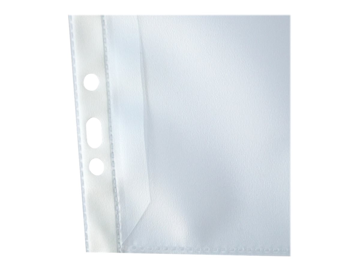 100 OXFORD Prospekthuellen DIN A4 transparent genarbt 0,12 mm