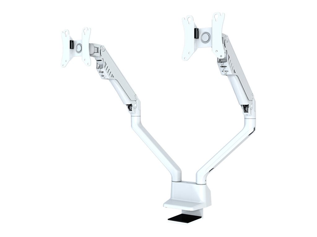 NEOMOUNTS Flat Screen Dual Desk Mount 25,4-81,28cm 10-32Zoll spring clamp/grommet White